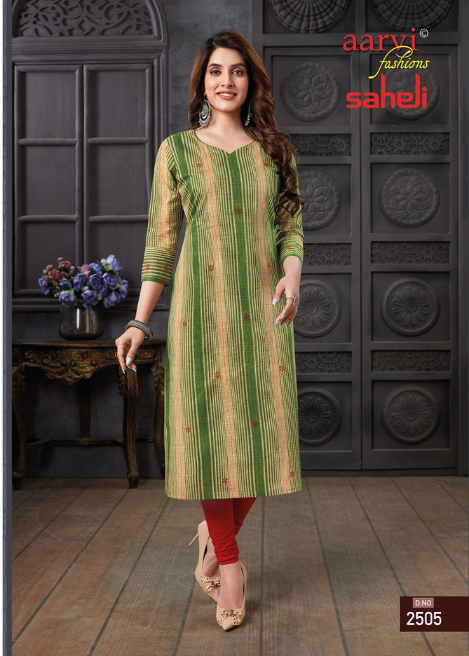 Saheli Vol 15 By Aarvi Designer Kurtis Catalog